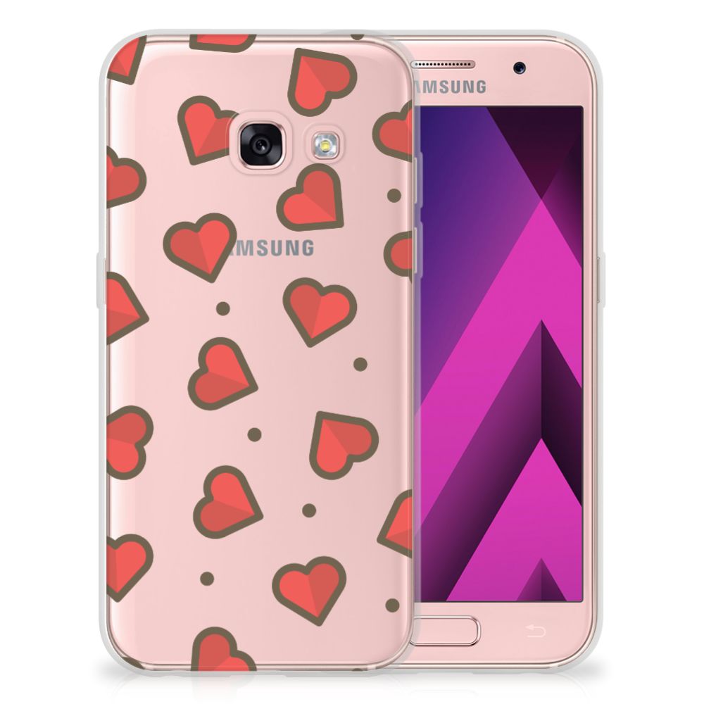 Samsung Galaxy A3 2017 TPU bumper Hearts