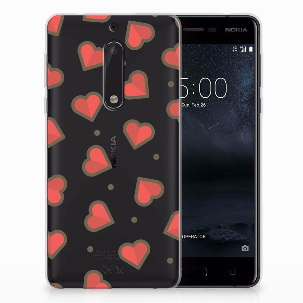 Nokia 5 TPU bumper Hearts