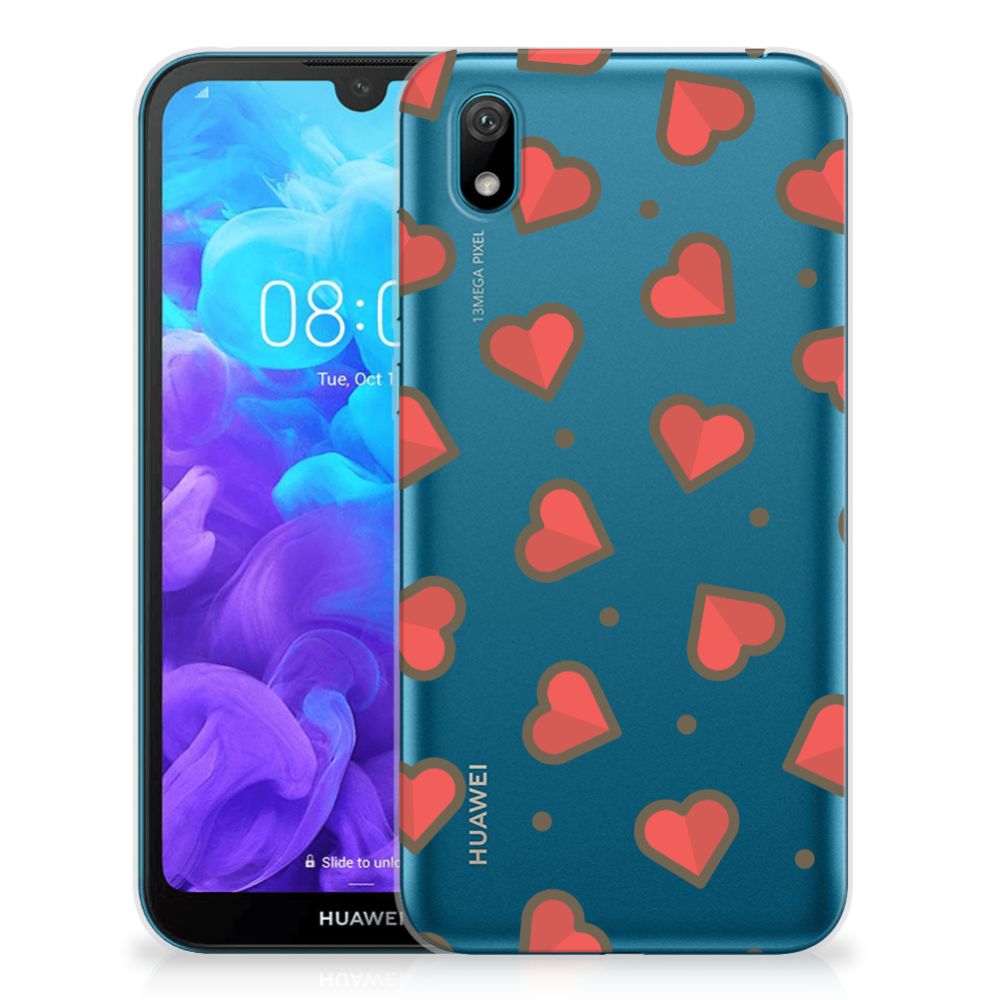 Huawei Y5 (2019) TPU bumper Hearts