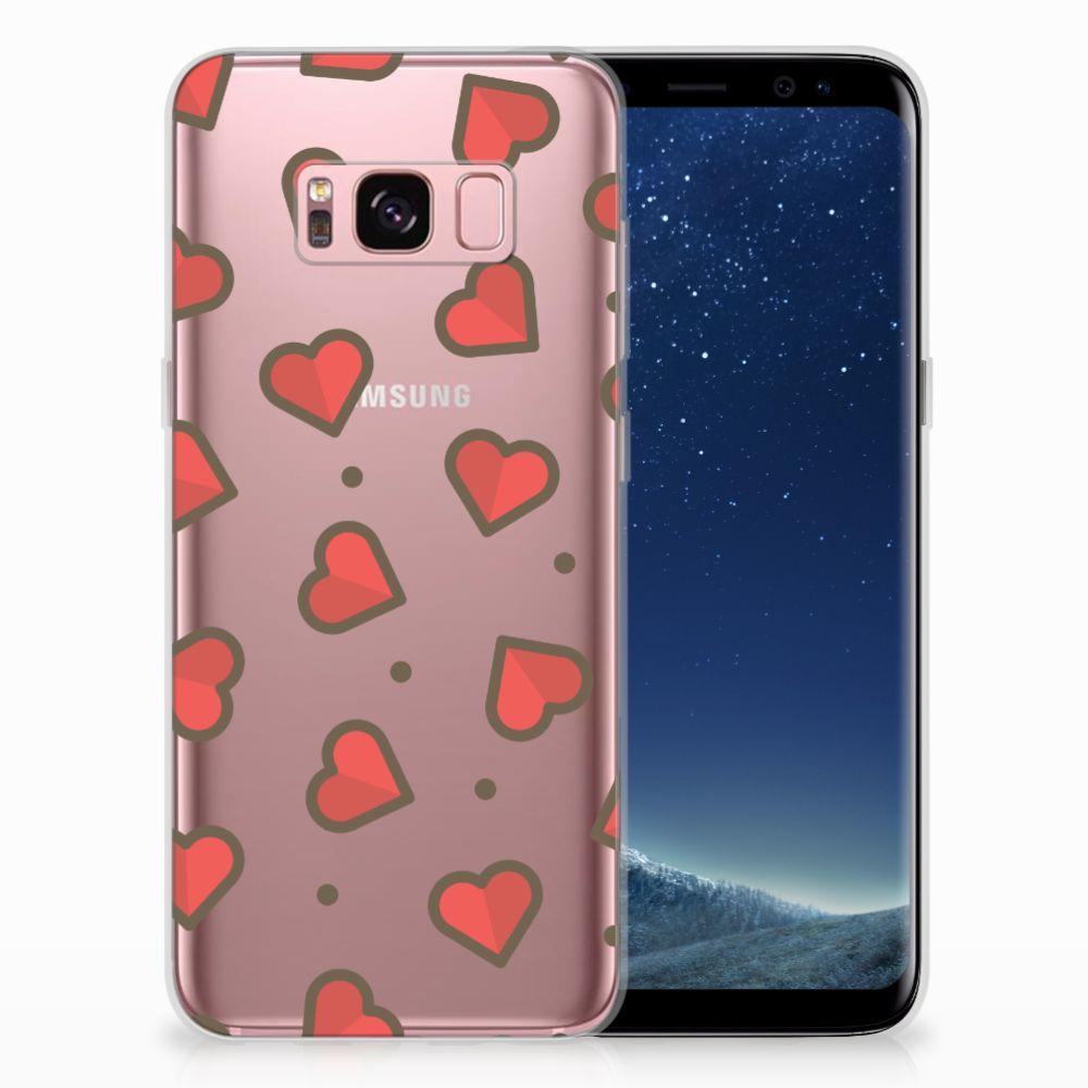 Samsung Galaxy S8 TPU bumper Hearts