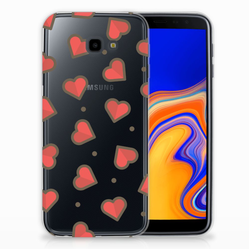 Samsung Galaxy J4 Plus (2018) TPU bumper Hearts