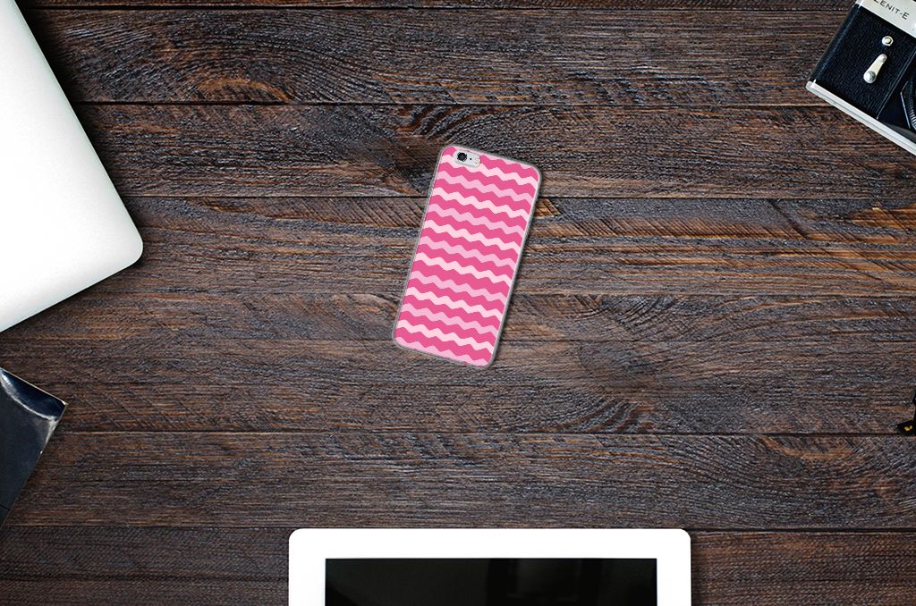 Apple iPhone 6 | 6s TPU bumper Waves Pink