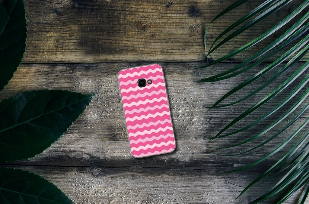 Samsung Galaxy Xcover 4 | Xcover 4s TPU bumper Waves Pink