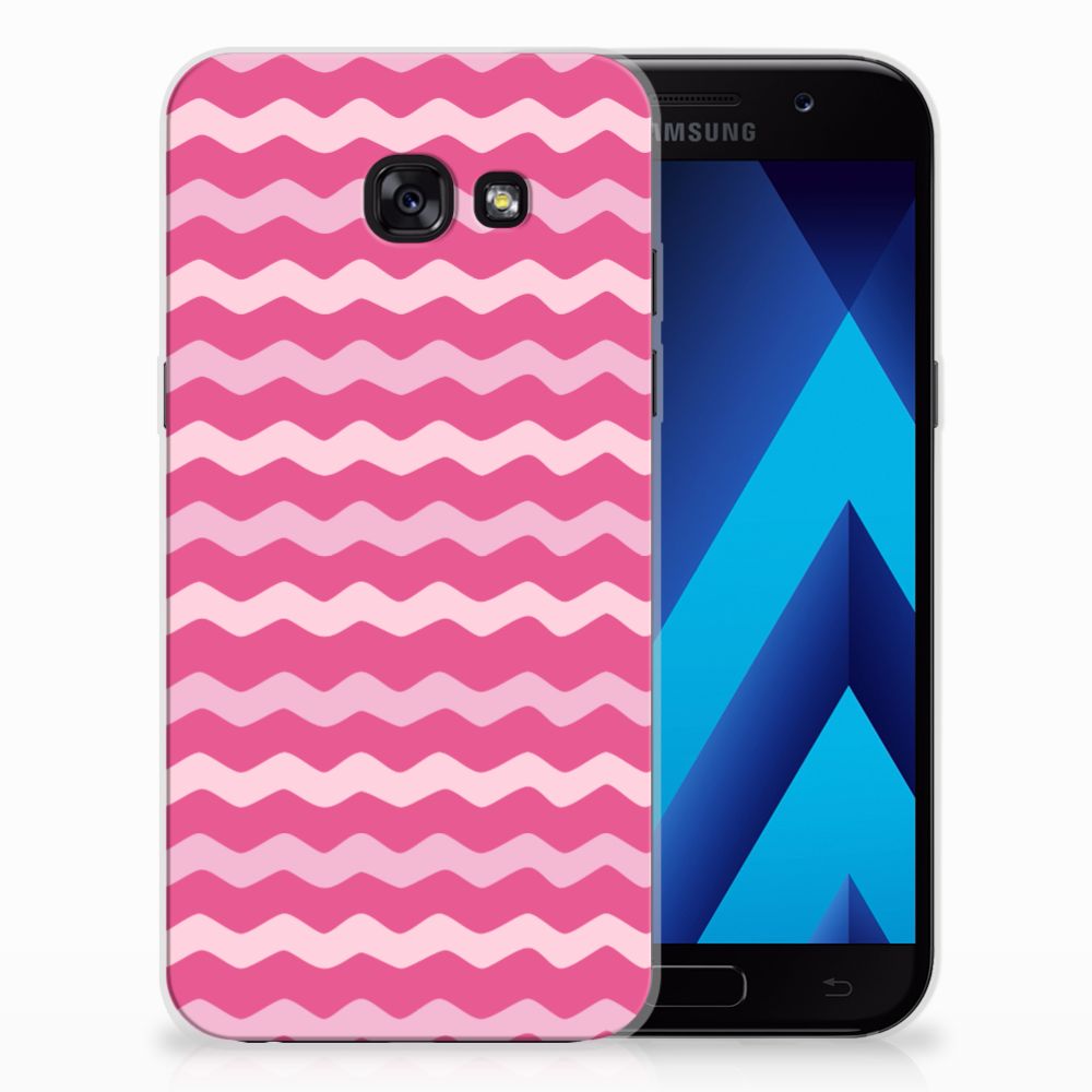 Samsung Galaxy A5 2017 TPU bumper Waves Pink