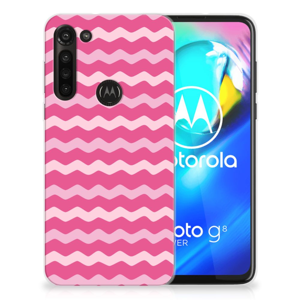 Motorola Moto G8 Power TPU bumper Waves Pink