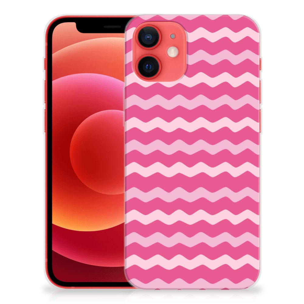iPhone 12 Mini TPU bumper Waves Pink