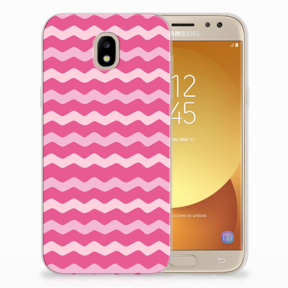 Samsung Galaxy J5 2017 TPU bumper Waves Pink