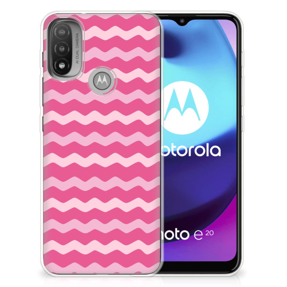 Motorola Moto E20 | E40 TPU bumper Waves Pink