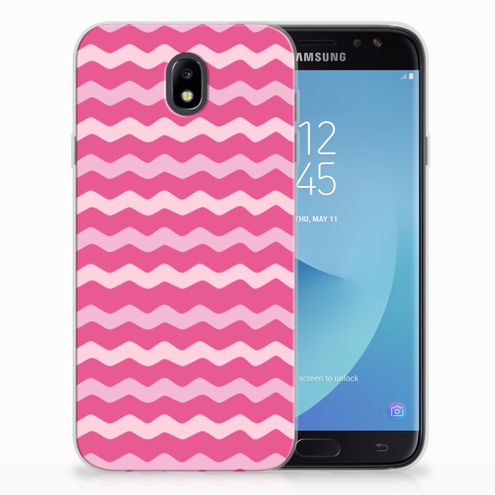 Samsung Galaxy J7 2017 | J7 Pro TPU bumper Waves Pink