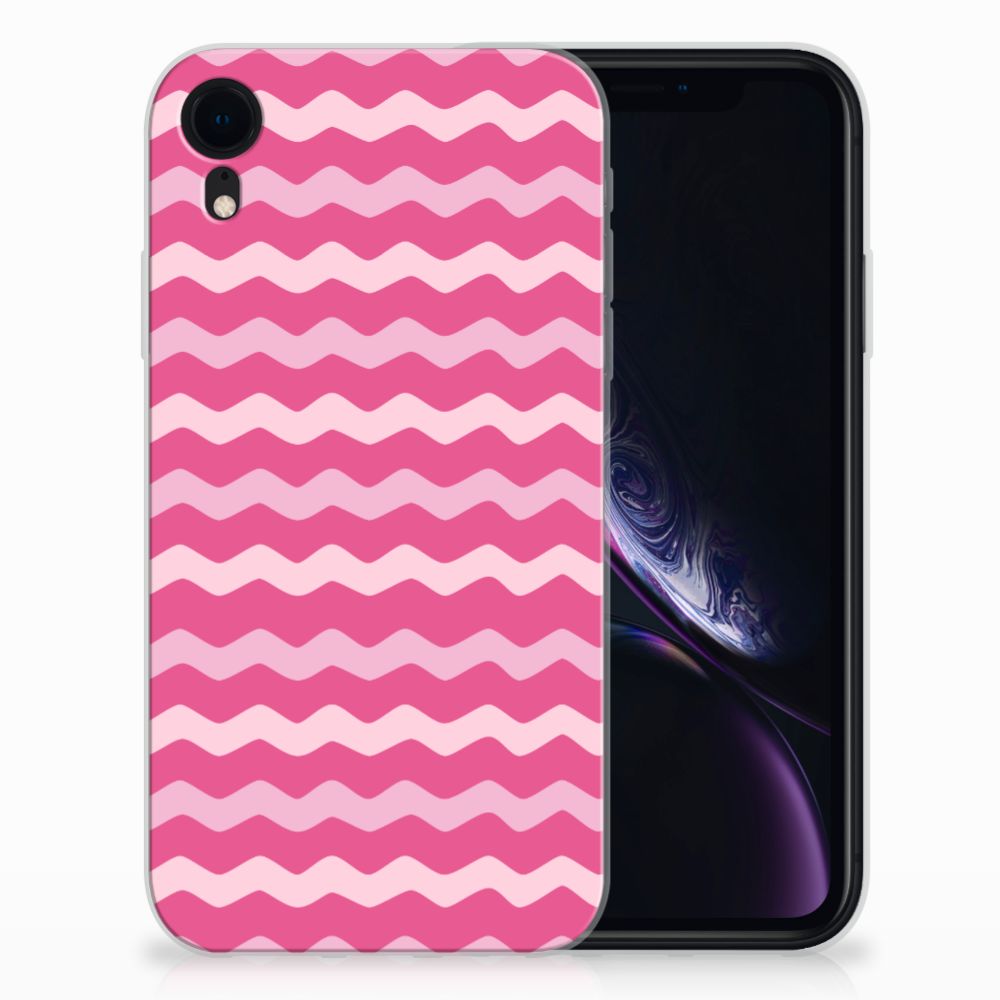 Apple iPhone Xr TPU bumper Waves Pink