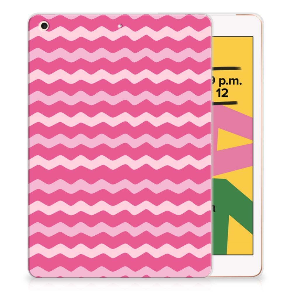 Apple iPad 10.2 | iPad 10.2 (2020) | 10.2 (2021) Hippe Hoes Waves Pink