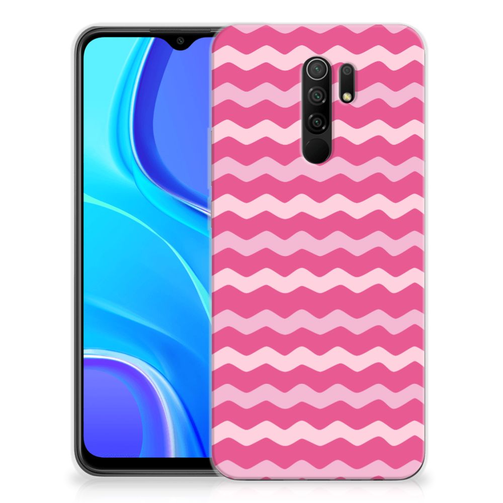 Xiaomi Redmi 9 TPU bumper Waves Pink