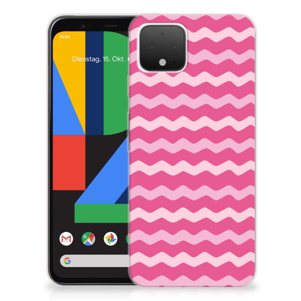 Google Pixel 4 TPU bumper Waves Pink
