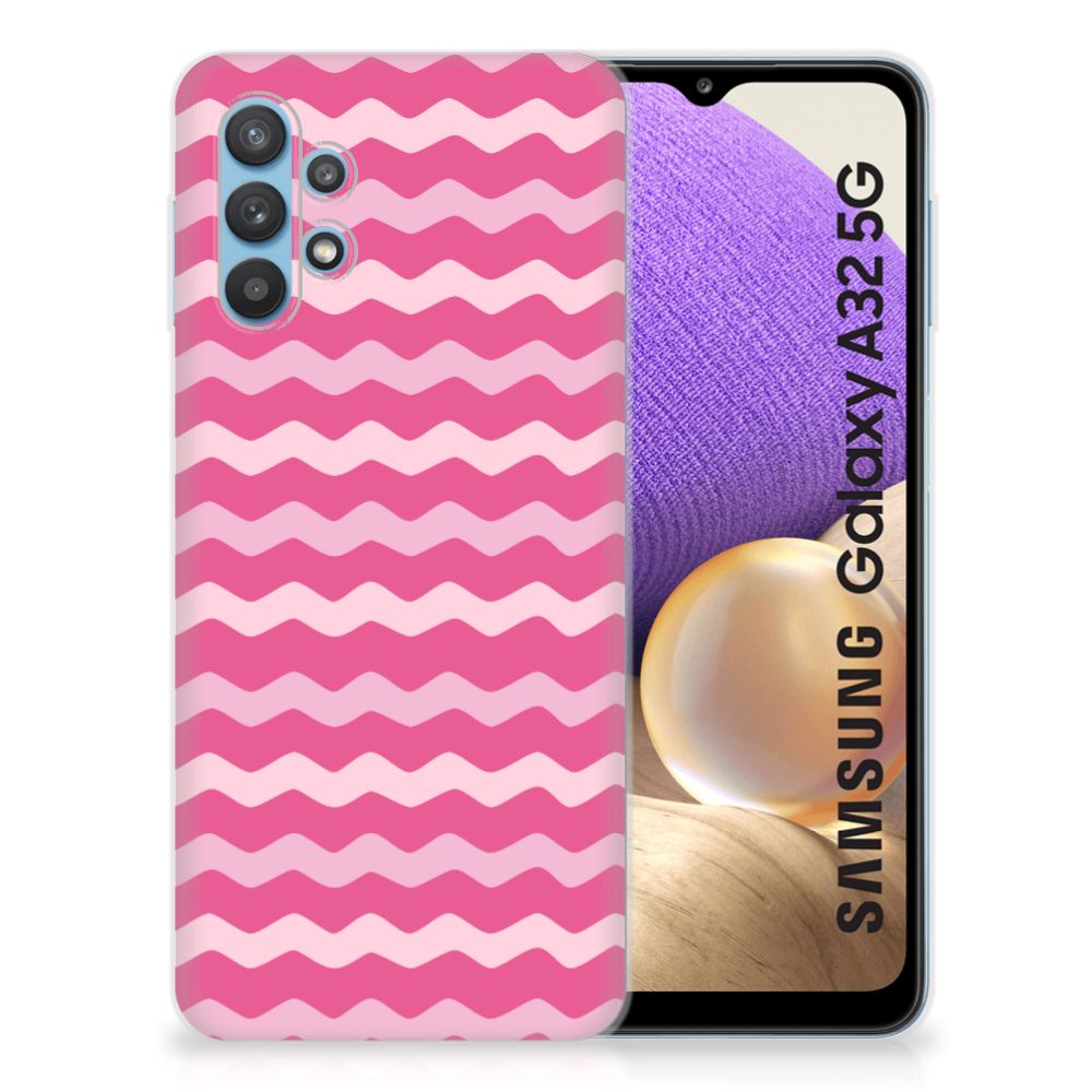 Samsung Galaxy A32 5G TPU bumper Waves Pink