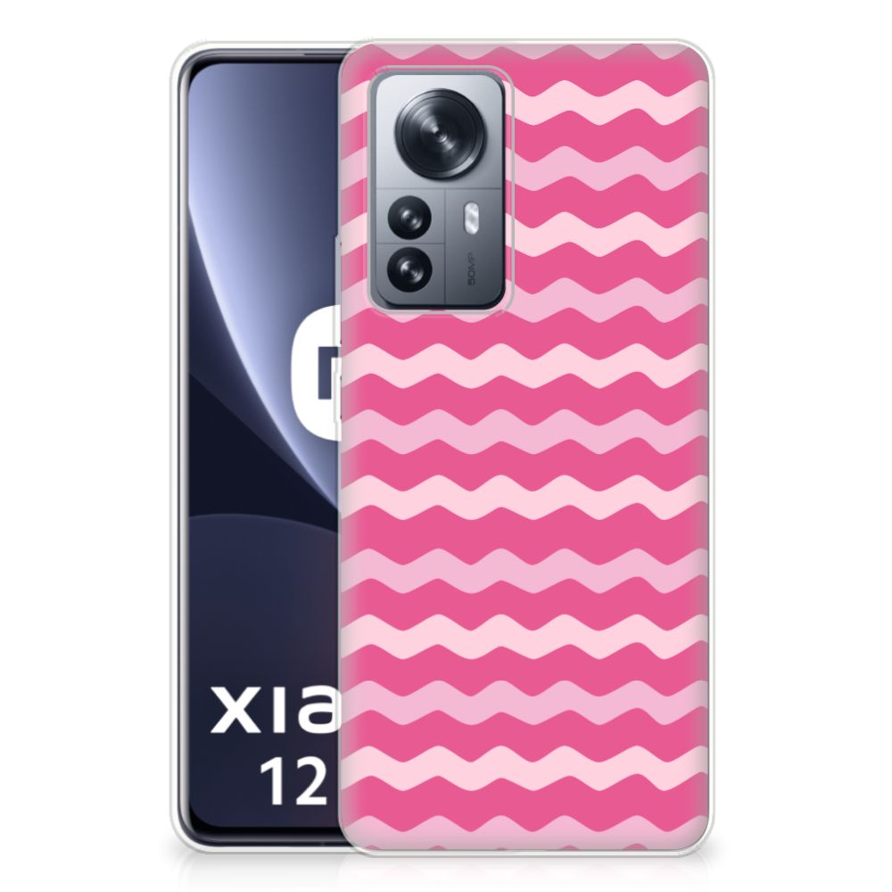 Xiaomi 12 Pro TPU bumper Waves Pink