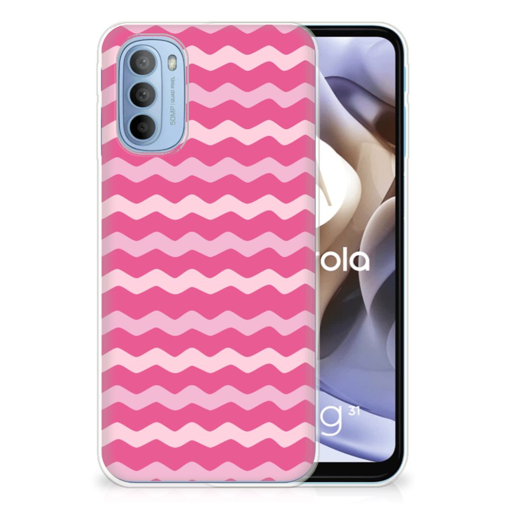 Motorola Moto G31 | G41 TPU bumper Waves Pink