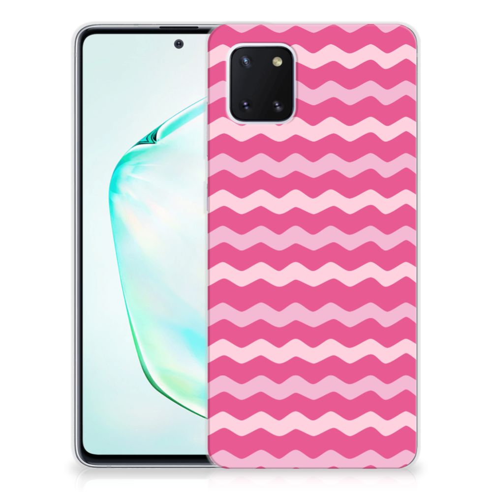 Samsung Galaxy Note 10 Lite TPU bumper Waves Pink