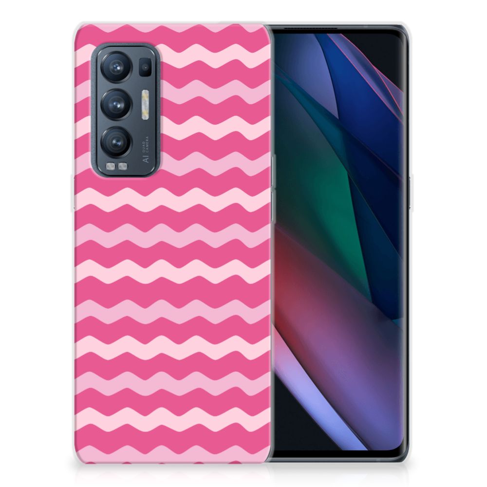 OPPO Find X3 Neo TPU bumper Waves Pink