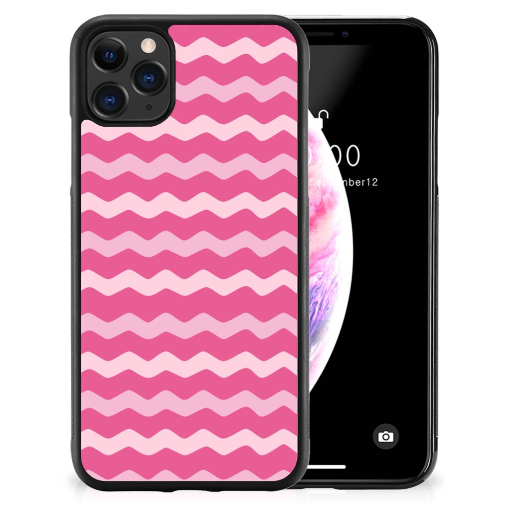 Apple iPhone 11 Pro Max Bumper Case Waves Pink
