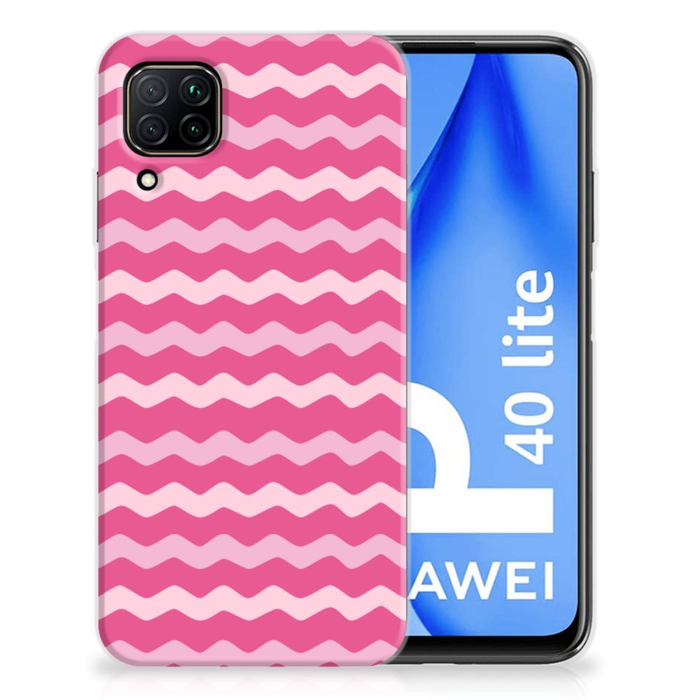 Huawei P40 Lite TPU bumper Waves Pink