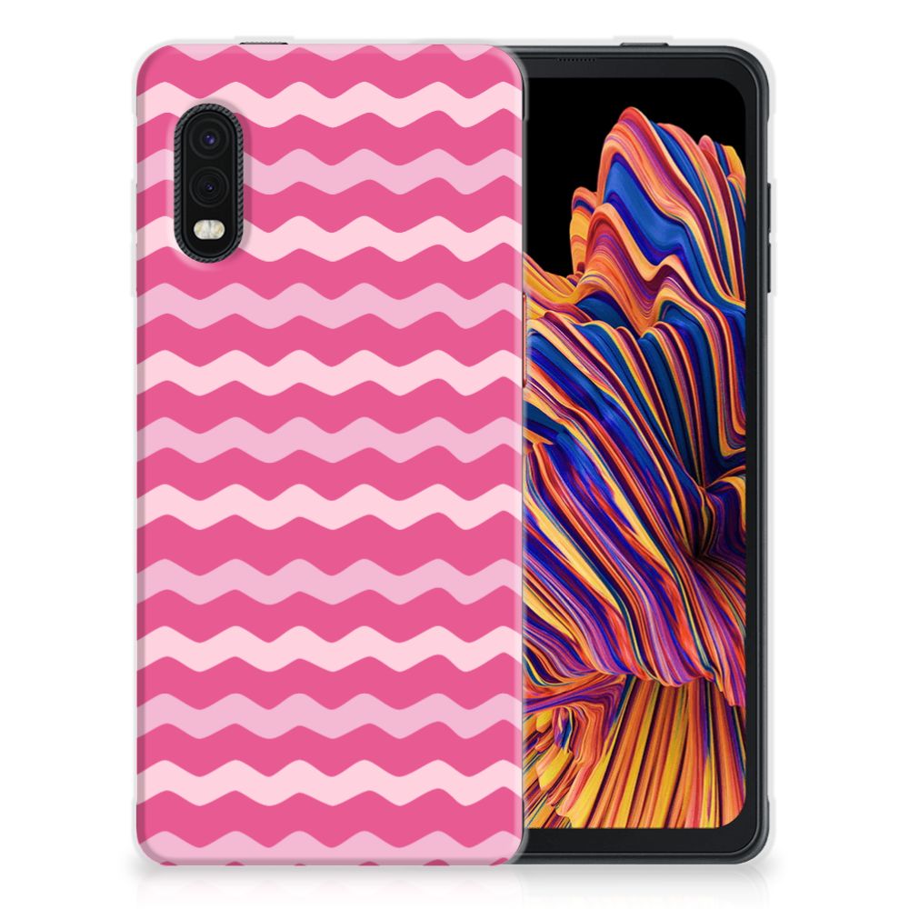 Samsung Xcover Pro TPU bumper Waves Pink