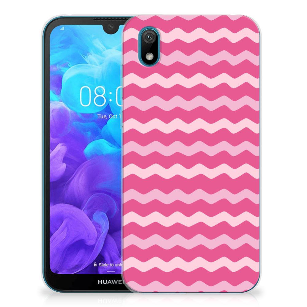 Huawei Y5 (2019) TPU bumper Waves Pink
