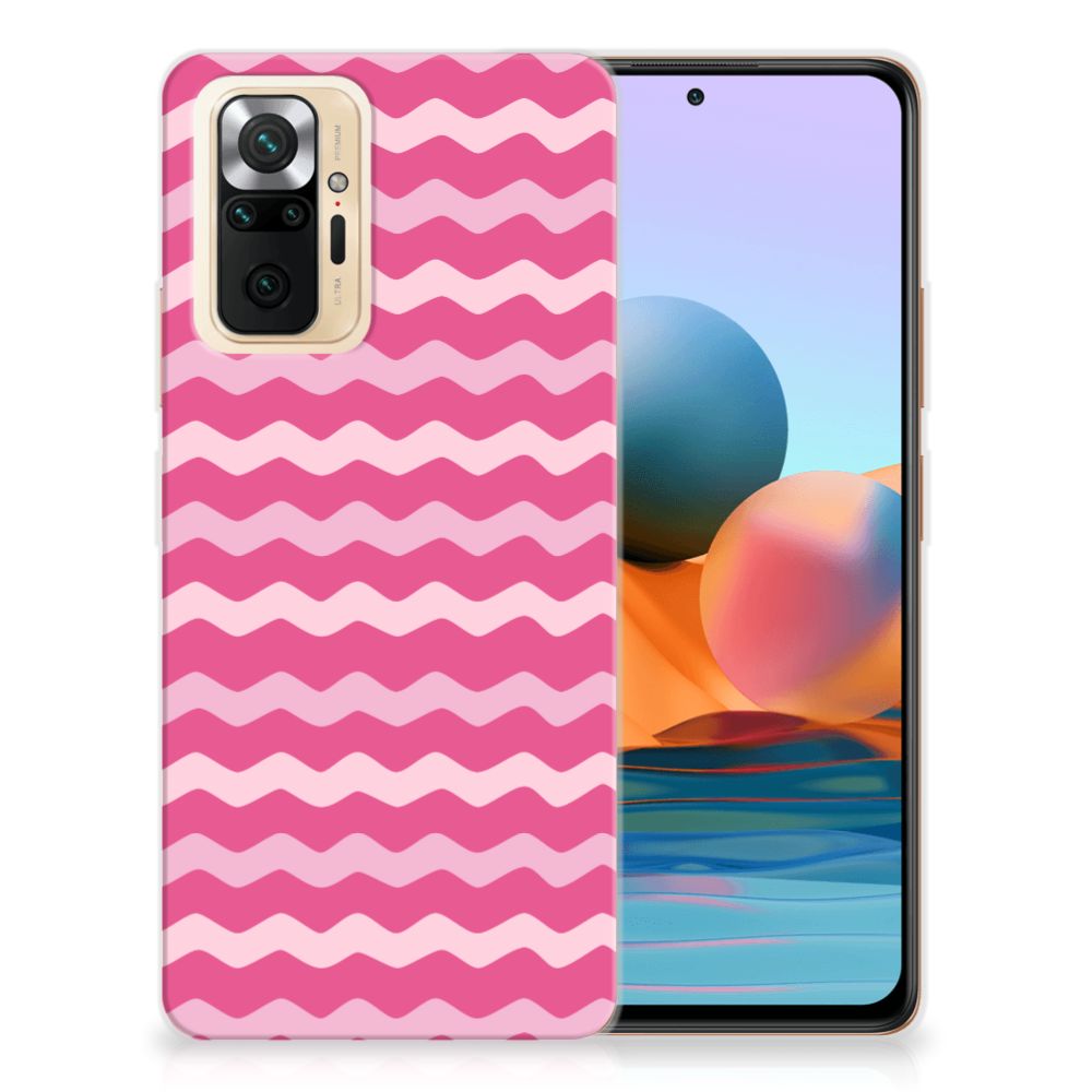 Xiaomi Redmi Note 10 Pro TPU bumper Waves Pink