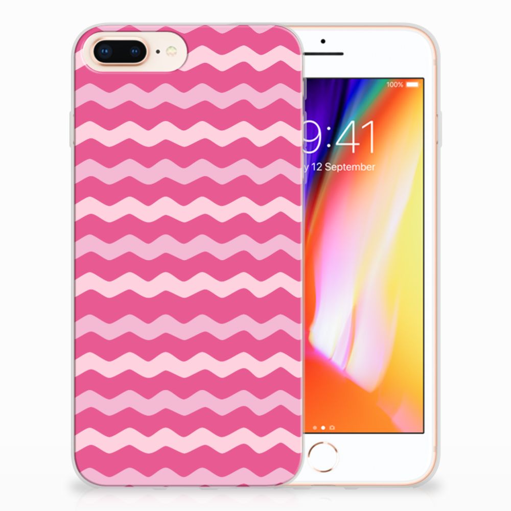 Apple iPhone 7 Plus | 8 Plus TPU bumper Waves Pink