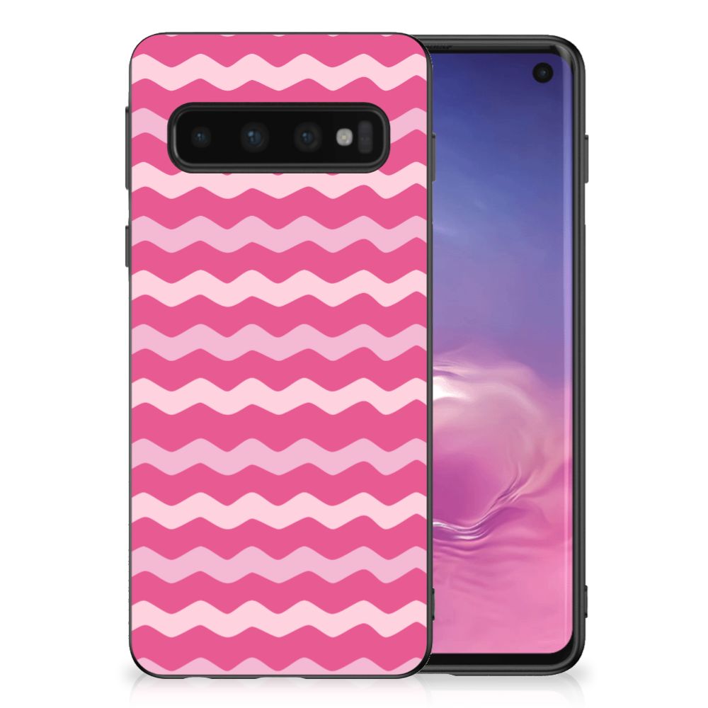 Samsung Galaxy S10 Bumper Case Waves Pink