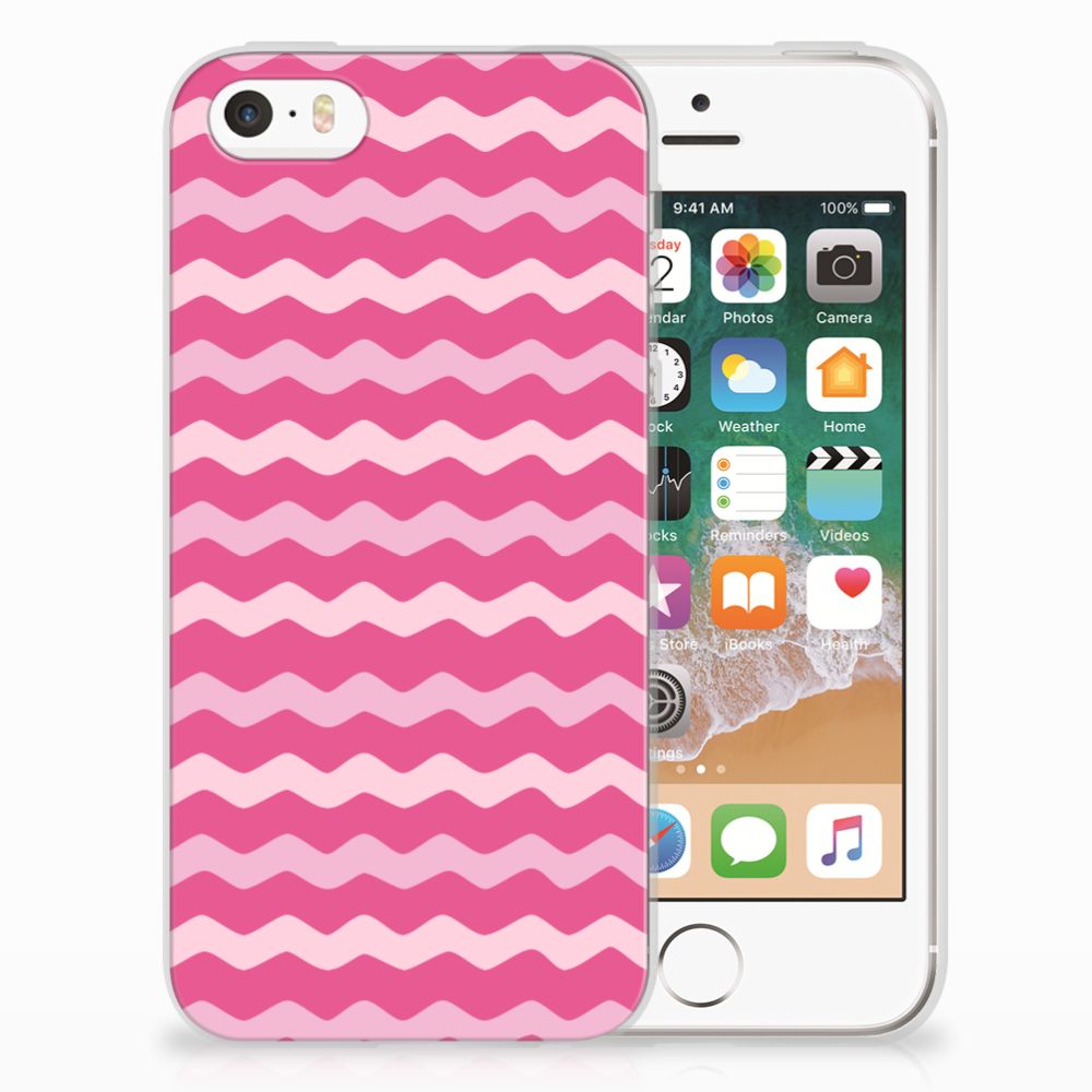 Apple iPhone SE | 5S TPU bumper Waves Pink