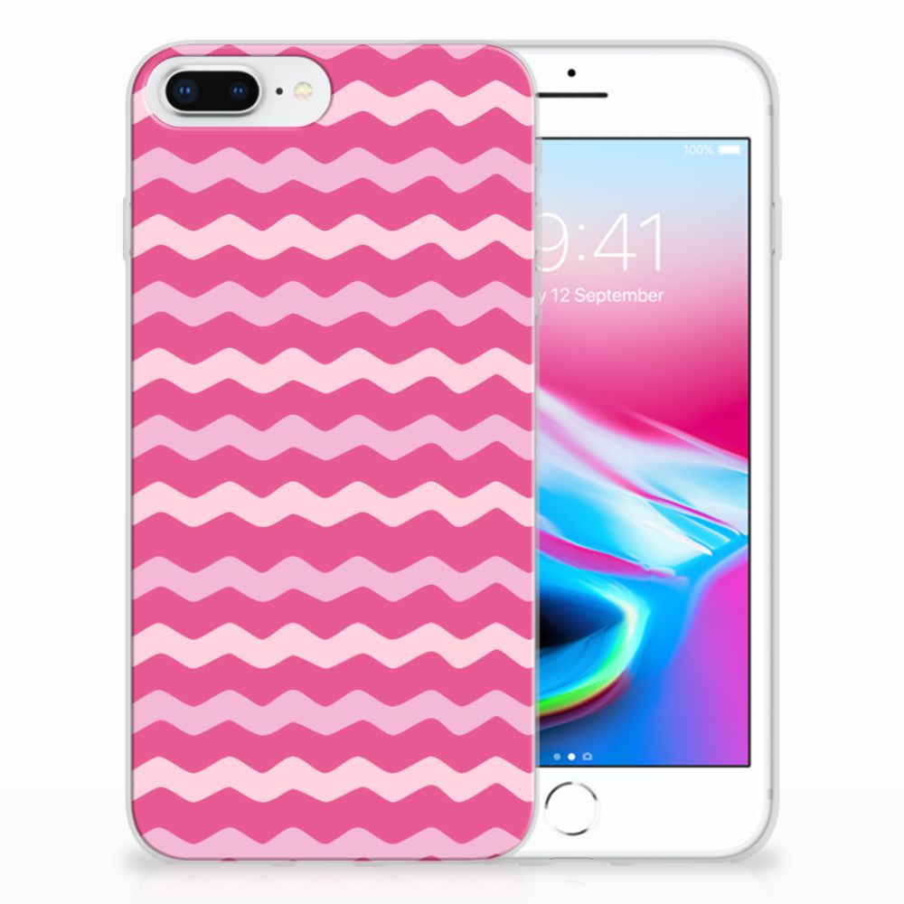 Apple iPhone 7 Plus | 8 Plus TPU bumper Waves Pink