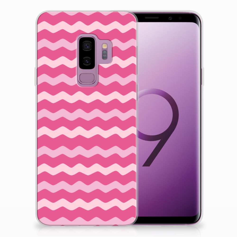 Samsung Galaxy S9 Plus TPU bumper Waves Pink