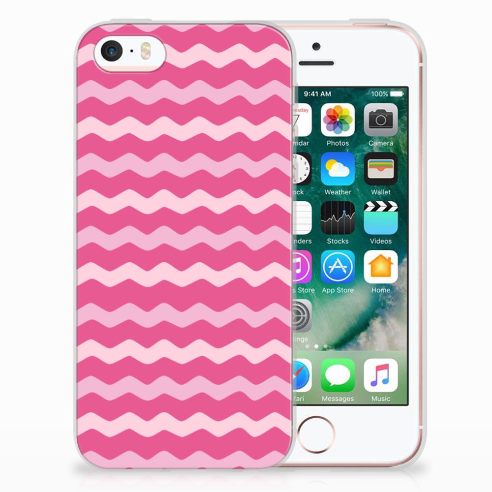 Apple iPhone SE | 5S TPU bumper Waves Pink