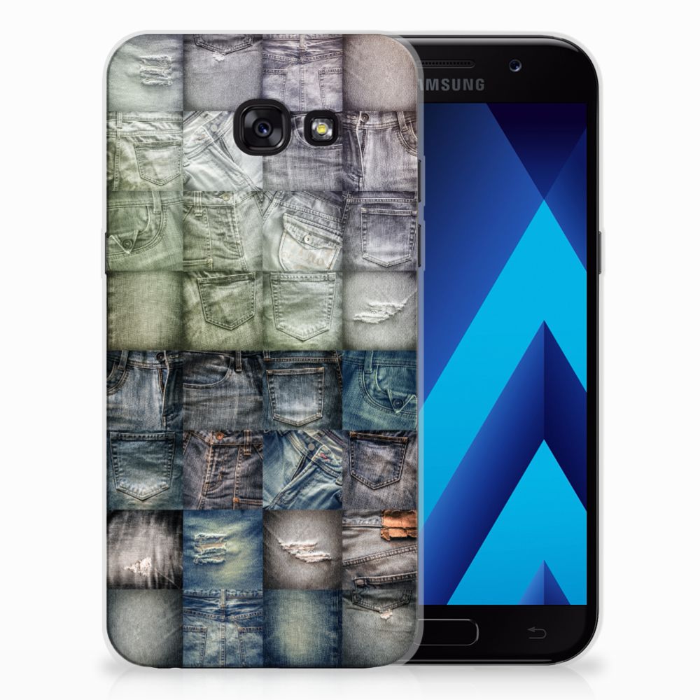 Silicone Back Cover Samsung Galaxy A5 2017 Spijkerbroeken