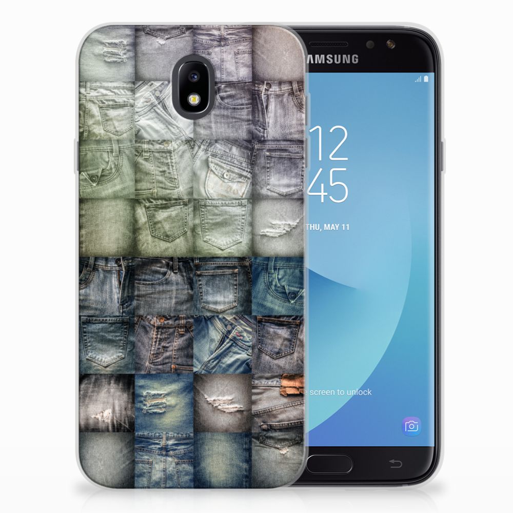Silicone Back Cover Samsung Galaxy J7 2017 | J7 Pro Spijkerbroeken
