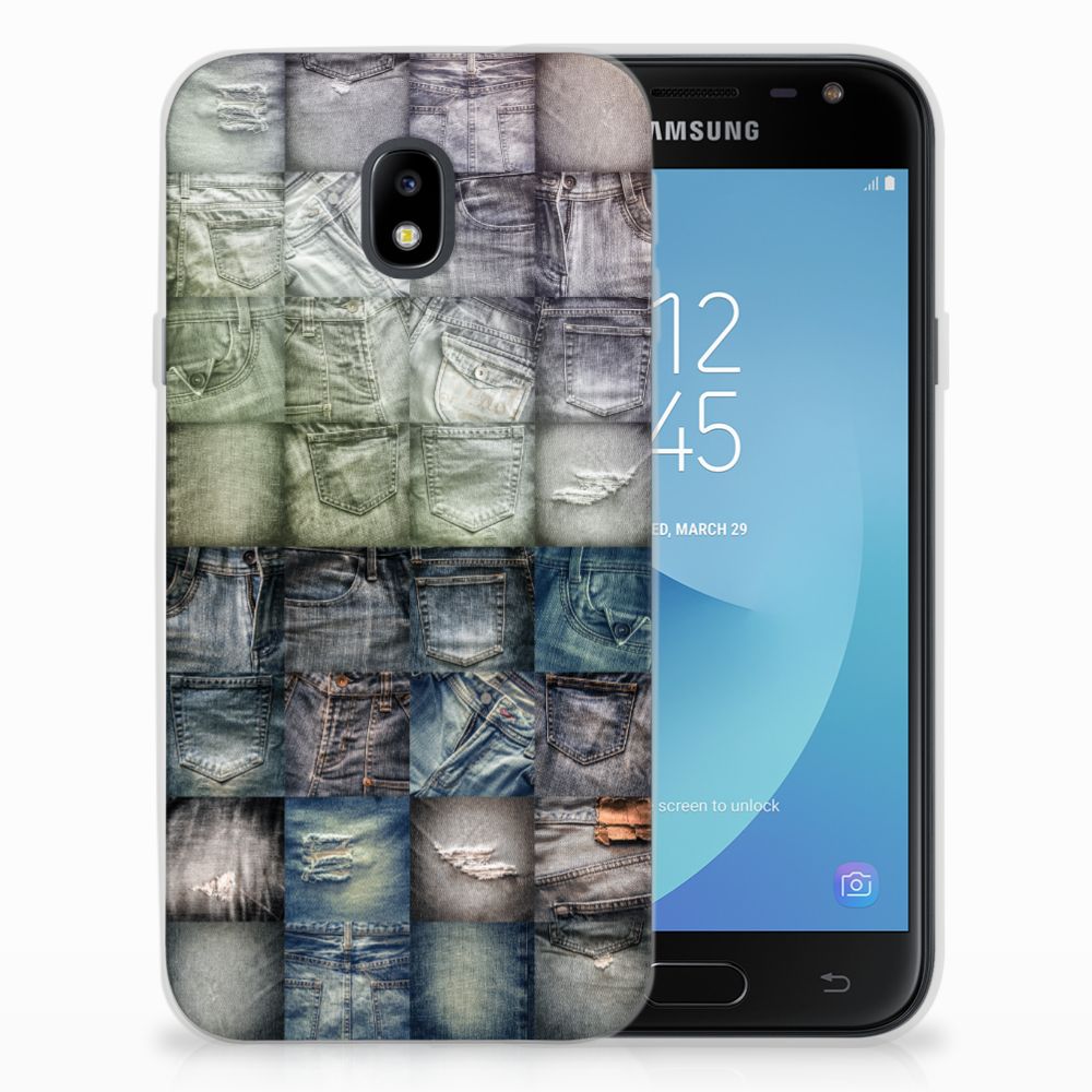 Silicone Back Cover Samsung Galaxy J3 2017 Spijkerbroeken