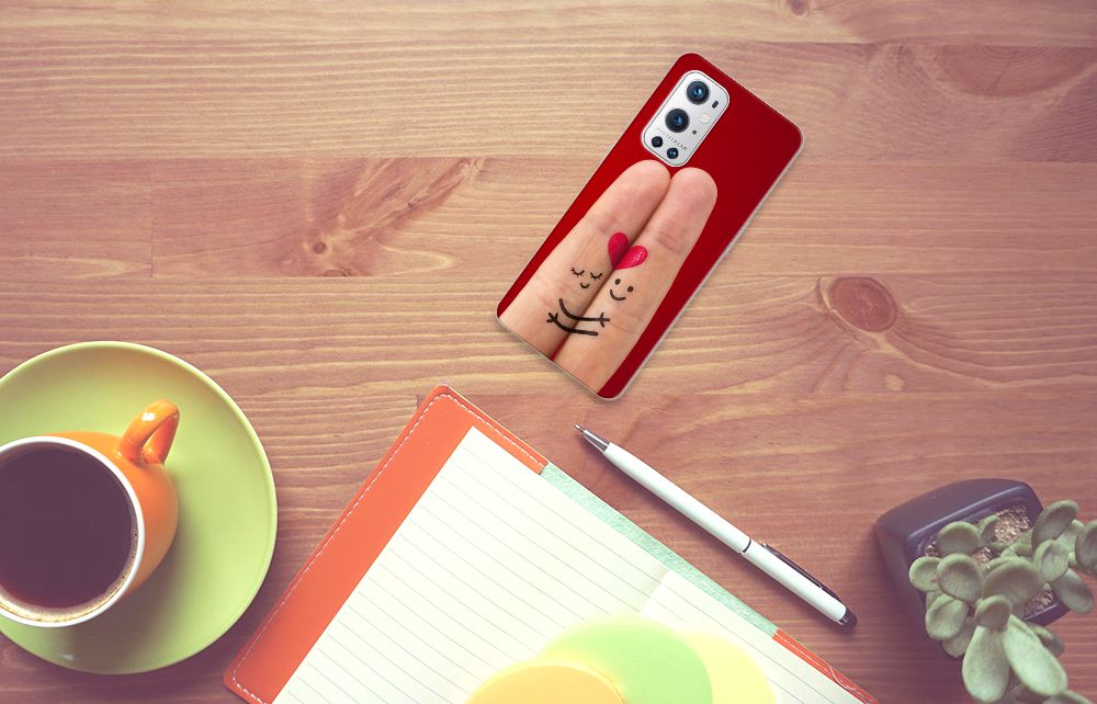 OnePlus 9 Pro Silicone Back Cover Liefde - Origineel Romantisch Cadeau