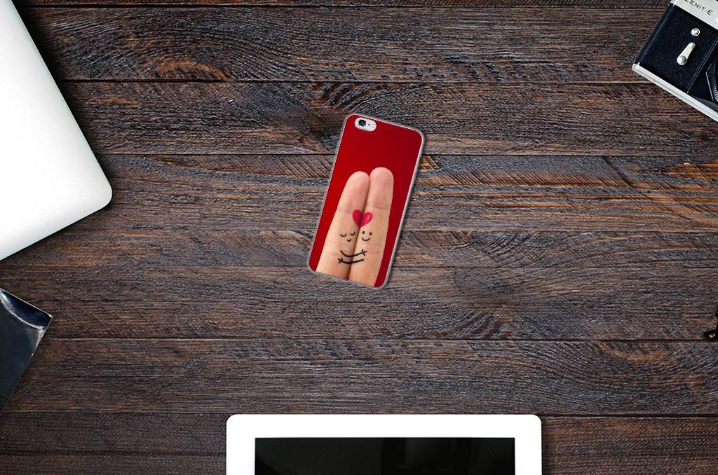Apple iPhone 6 | 6s Silicone Back Cover Liefde - Origineel Romantisch Cadeau