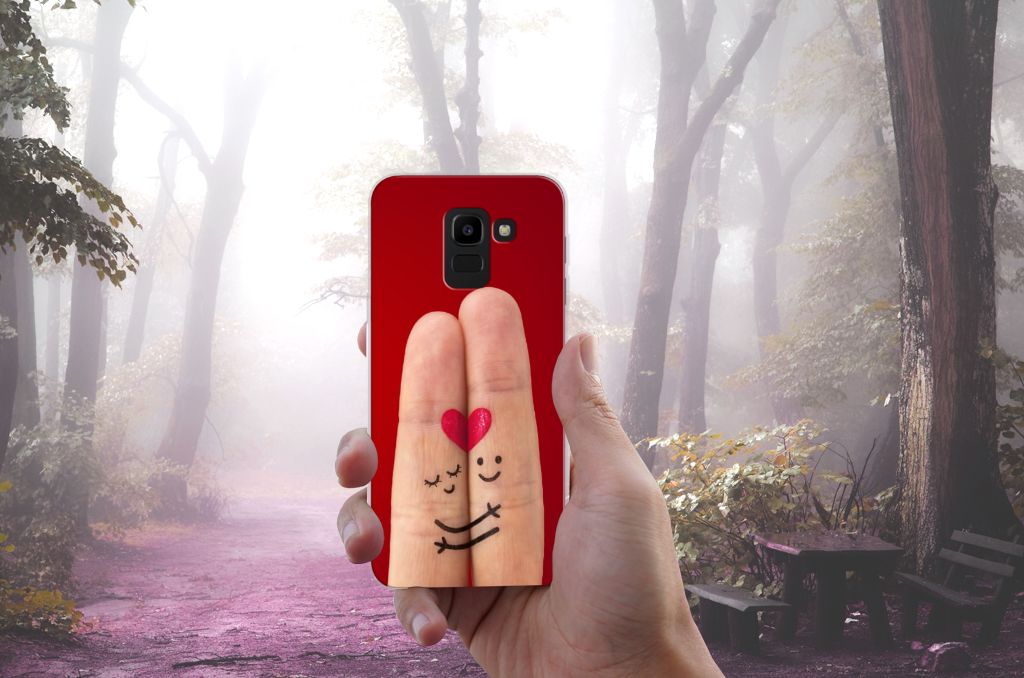 Samsung Galaxy J6 2018 Silicone Back Cover Liefde - Origineel Romantisch Cadeau