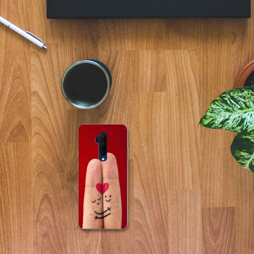 OnePlus 7T Pro Silicone Back Cover Liefde - Origineel Romantisch Cadeau