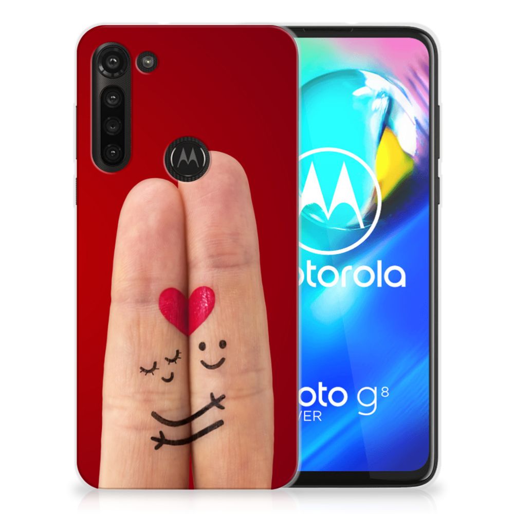 Motorola Moto G8 Power Silicone Back Cover Liefde - Origineel Romantisch Cadeau