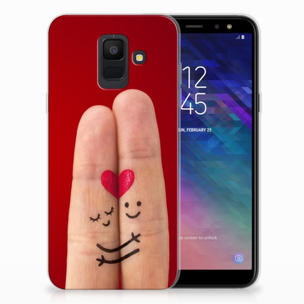 Samsung Galaxy A6 (2018) Silicone Back Cover Liefde - Origineel Romantisch Cadeau