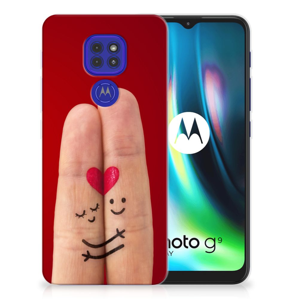 Motorola Moto G9 Play | E7 Plus Silicone Back Cover Liefde - Origineel Romantisch Cadeau