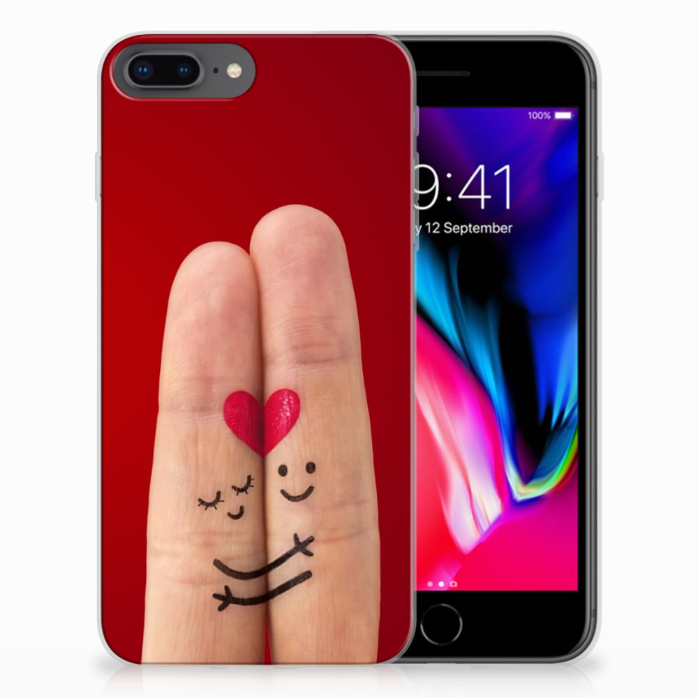 Apple iPhone 7 Plus | 8 Plus Silicone Back Cover Liefde - Origineel Romantisch Cadeau