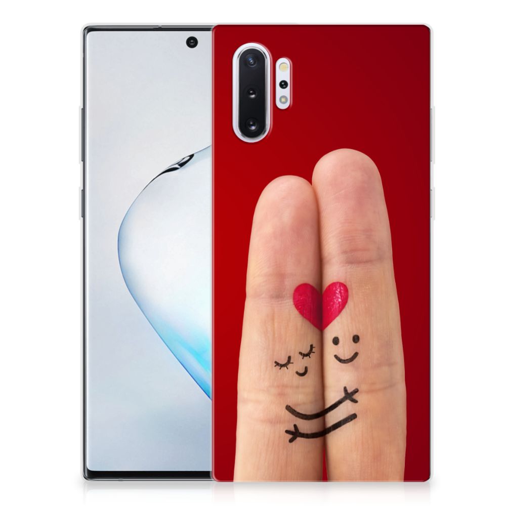 Samsung Galaxy Note 10 Plus Silicone Back Cover Liefde - Origineel Romantisch Cadeau