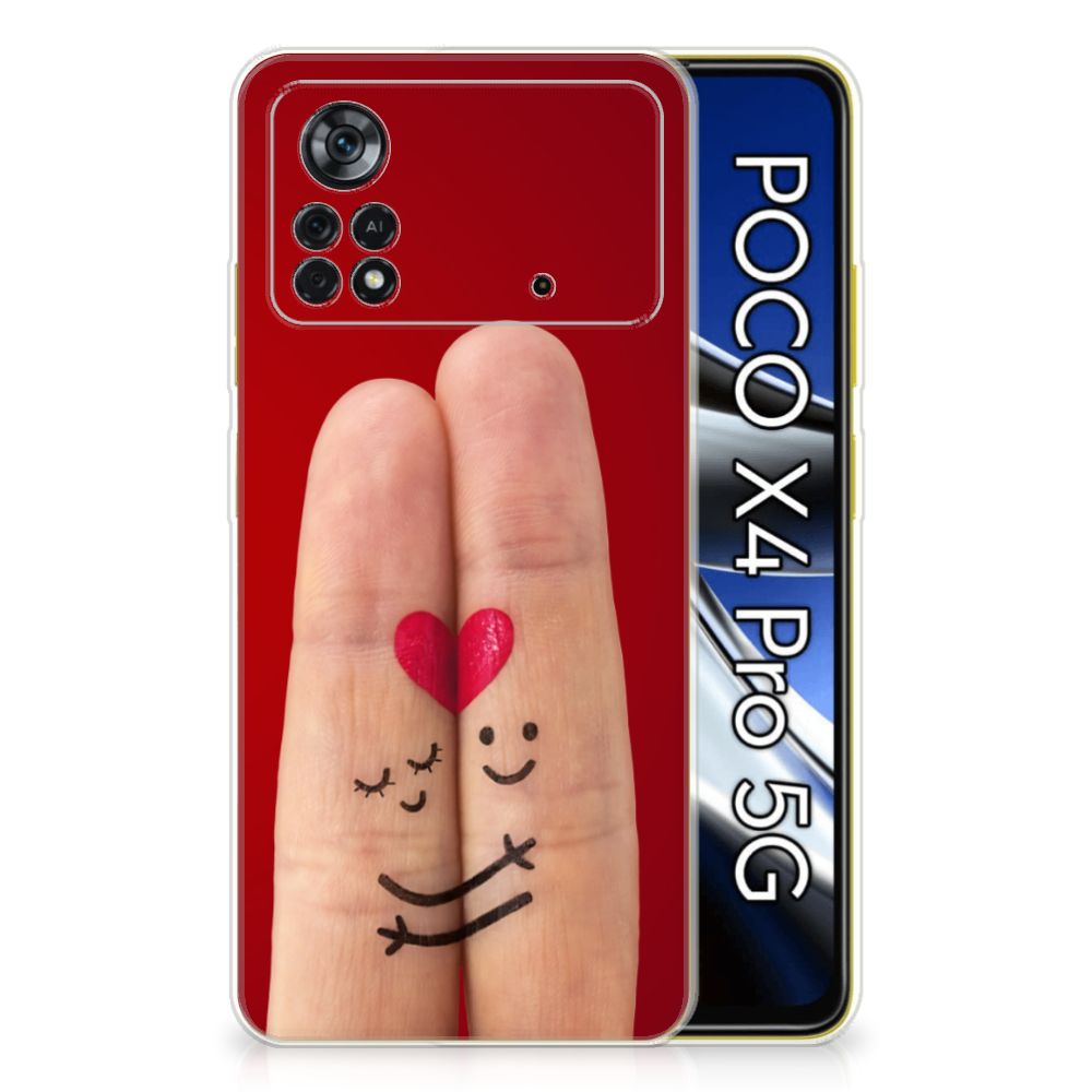 Xiaomi Poco X4 Pro 5G Silicone Back Cover Liefde - Origineel Romantisch Cadeau