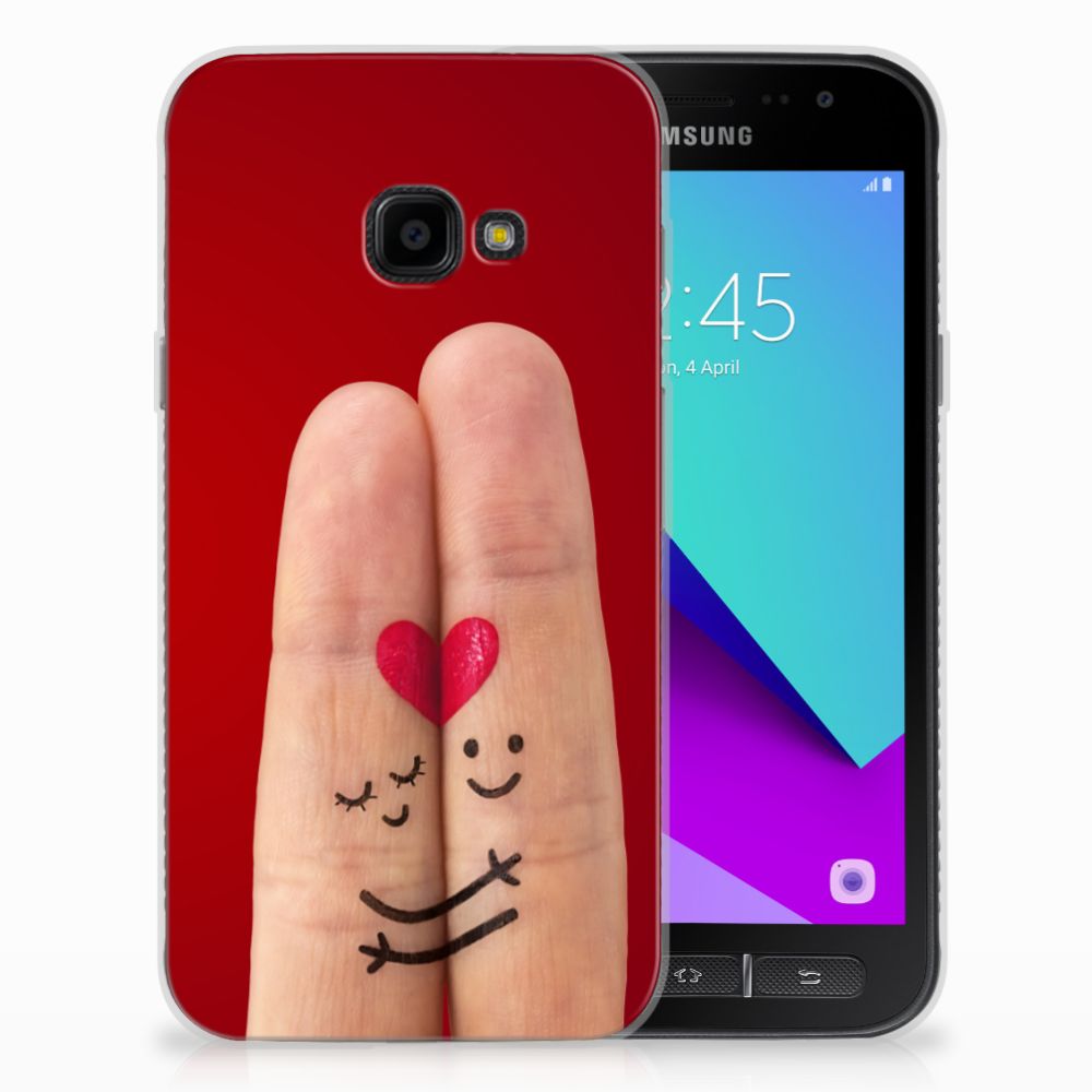Samsung Galaxy Xcover 4 | Xcover 4s Silicone Back Cover Liefde - Origineel Romantisch Cadeau