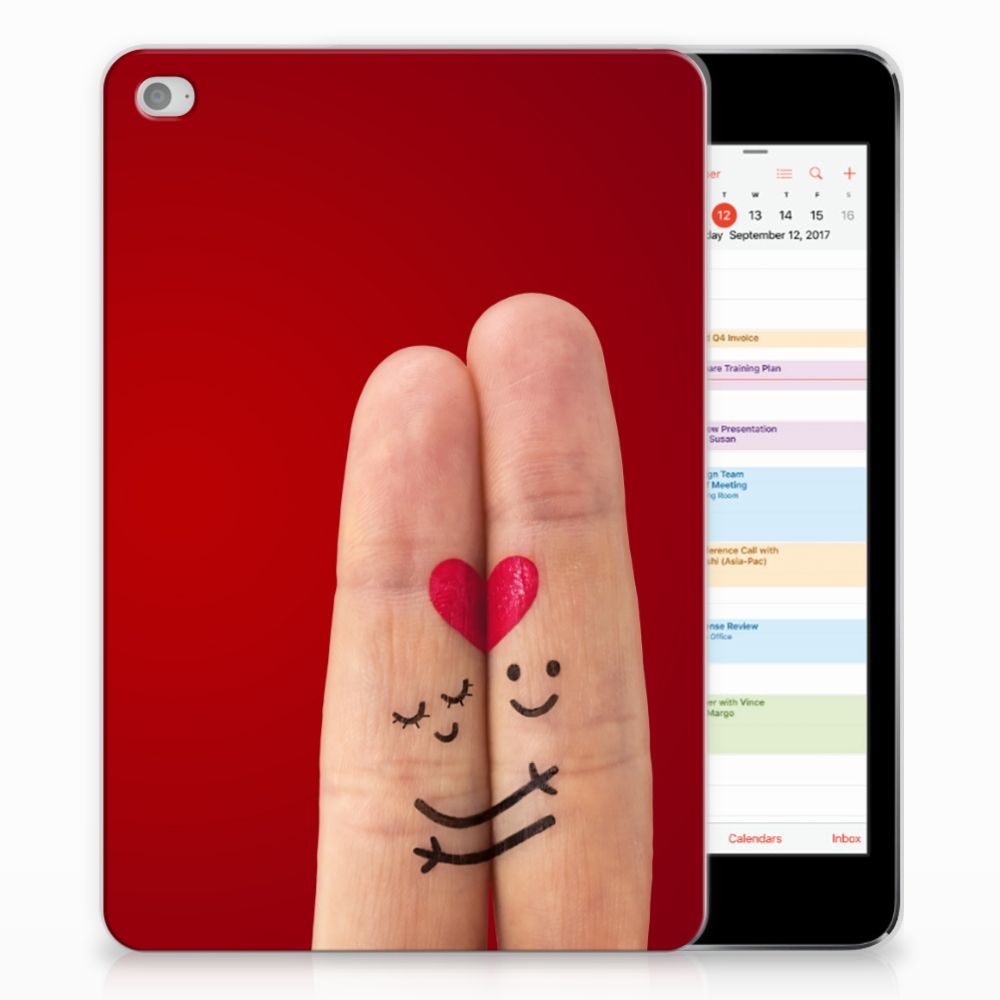 Apple iPad Mini 4 | Mini 5 (2019) Leuke Siliconen Hoes Liefde - Origineel Romantisch Cadeau