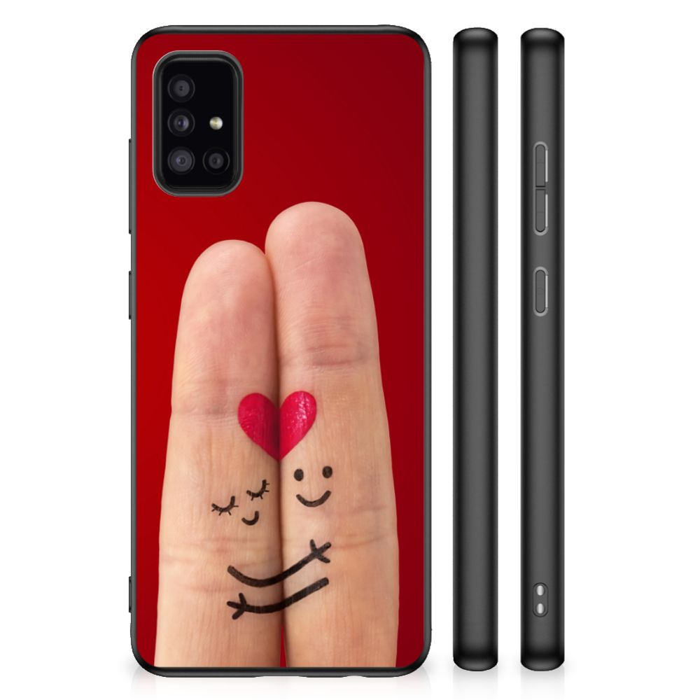 Samsung Galaxy A51 TPU Bumper Case Liefde - Origineel Romantisch Cadeau