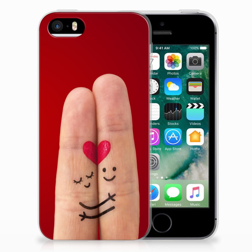 Apple iPhone SE | 5S Silicone Back Cover Liefde - Origineel Romantisch Cadeau